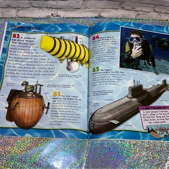 100 Facts OCEANS Book Projects Quizzes Fun Facts Cartoons Miles Kelly Publishing - Picture 8 of 11